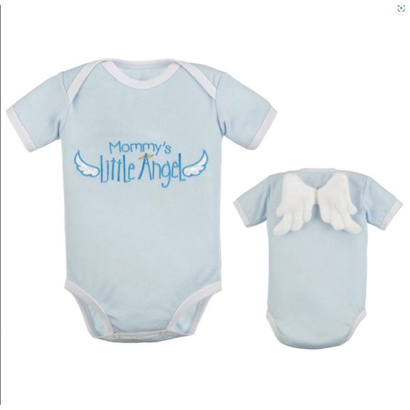Mommy's Little Angel with wings Onesie diaper shirt ( 3-6 Month)