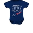 thumbnail image 1 of Mommy's Little Firecracker - 4th of July Themed Infant Bodysuit - Funny Outfit for Babies Celebrating Independence Day - Ideal Gift for Newborns - Baby Outfit - 12M Navy, 1 of 6