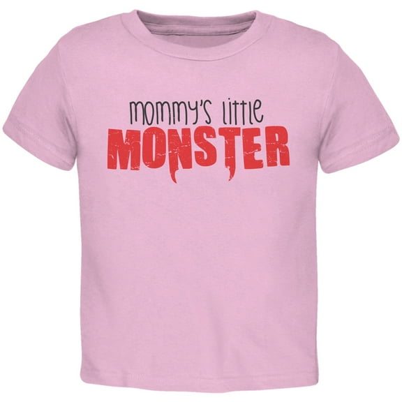 Mommy's Little Monster Light Pink Toddler T-Shirt - 3T