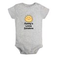 thumbnail image 1 of Mommy's Little Sunshine Funny Rompers For Babies, Newborn Baby Unisex Bodysuits, Infant Jumpsuits, Toddler 0-12 Months Kids One-Piece Oufits (Gray, 12-18 Months), 1 of 4