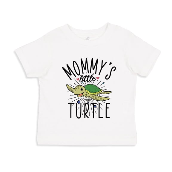 Mommy's Little Turtle Toddler T-Shirt 2T White