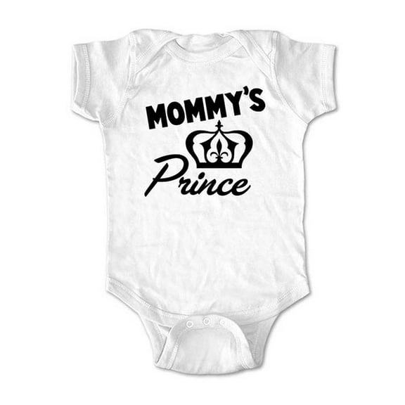 Mommy's Prince  - wallsparks cute & funny Brand - baby one piece bodysuit - Great baby shower gift!