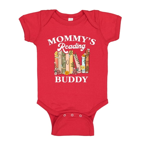 Mommy's Reading Buddy Baby Bodysuit One Piece 24 mo Red