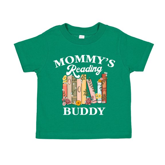 Mommy's Reading Buddy Toddler T-Shirt 5/6T Kelly Green