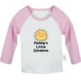 thumbnail image 1 of Mommy's Sunshine Funny T shirt For Baby, Newborn Babies T-shirts, Infant Tops, 0-24M Kids Graphic Tees Clothing (Long Pink Raglan T-shirt, 18-24 Months), 1 of 4