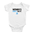 thumbnail image 1 of Mommys First Mate I Love Mom and Dad Cute Baby Clothing Bodysuits Boy Girl Unisex, 1 of 5