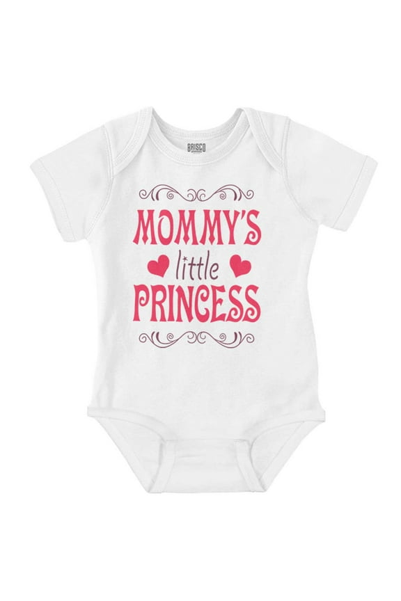 Mommys Little Princess Royal Hearts Bodysuit Jumper Girls Infant Baby Brisco Brands 12M