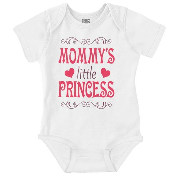 Mommys Little Princess Royal Hearts Bodysuit Jumper Girls Infant Baby Brisco Brands NB