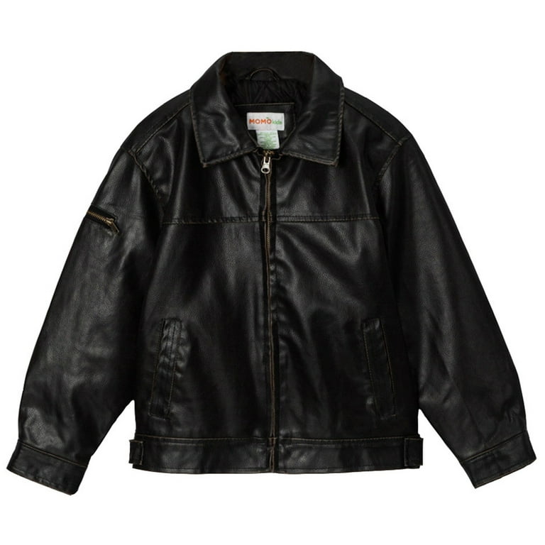 Big boys leather jacket best sale