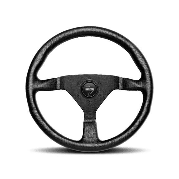 Momo MCL32BK3B Monte Carlo 320 Steering Leather Red Stitch