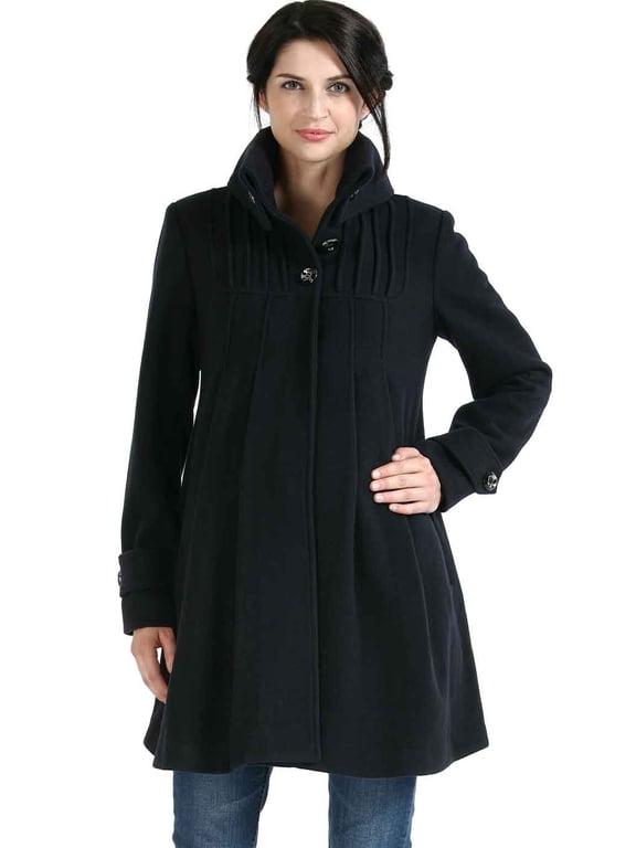 Outerwear Women's Jessie Wool Pleated Swing Coat Pregnancy Winter Jacket