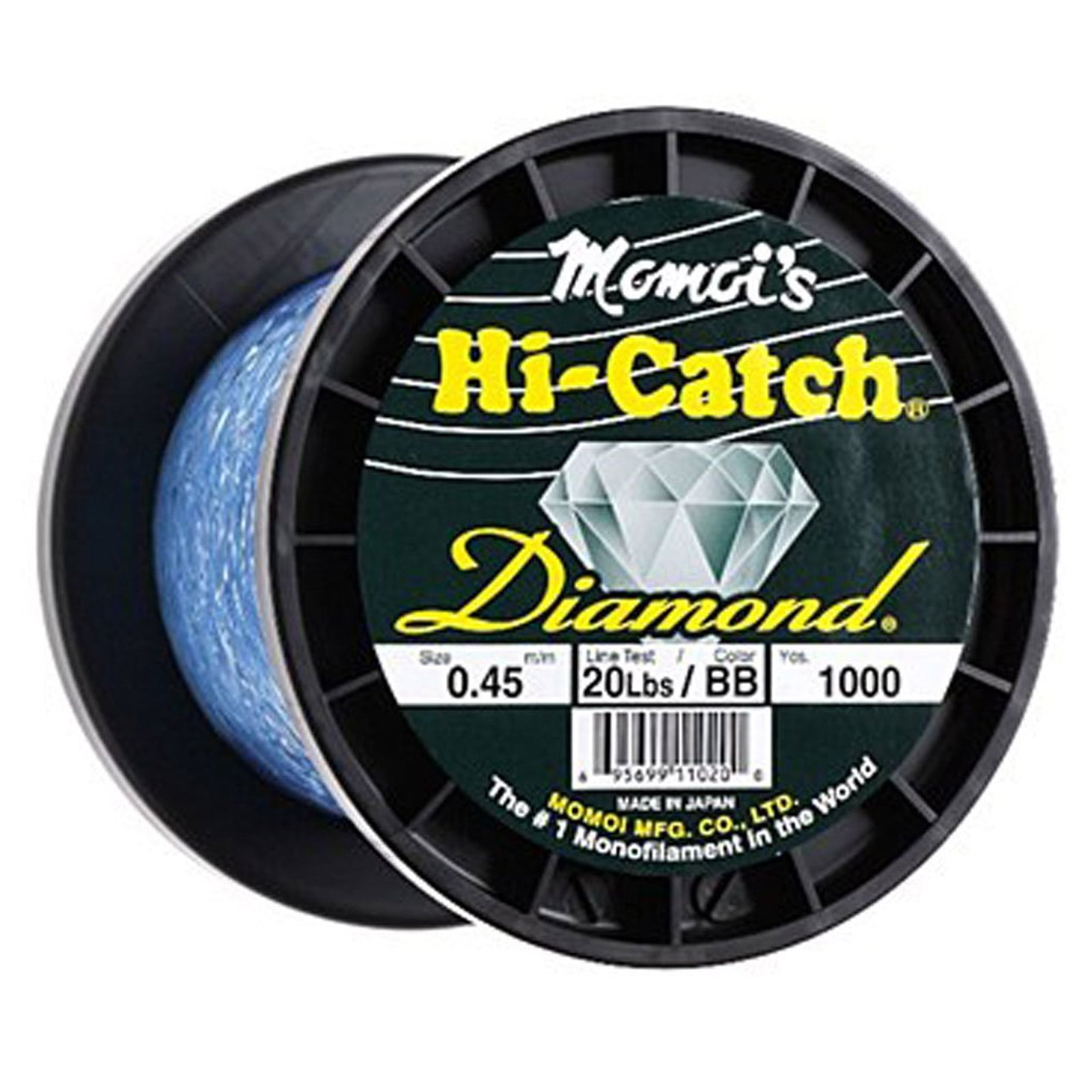 Momoi 11080 Hi-Catch Diamond Mono Line, 80lb, 1000yd, Brilliant Blue 