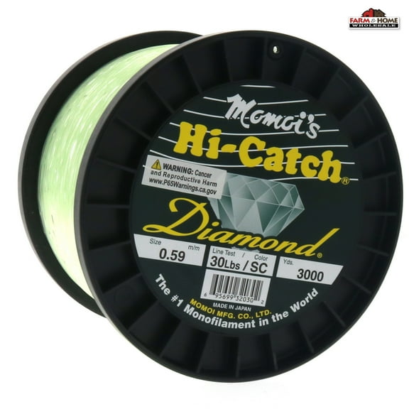 Momoi 32030 Hi-Catch Diamond Mono Line, 30lb, 3000yd, Special Clear