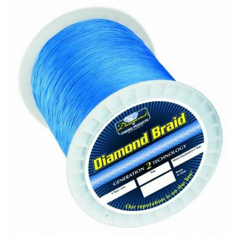 Momoi Diamond Braid 80-Pound 300-Yard Solid Line, Brilliant Blue 