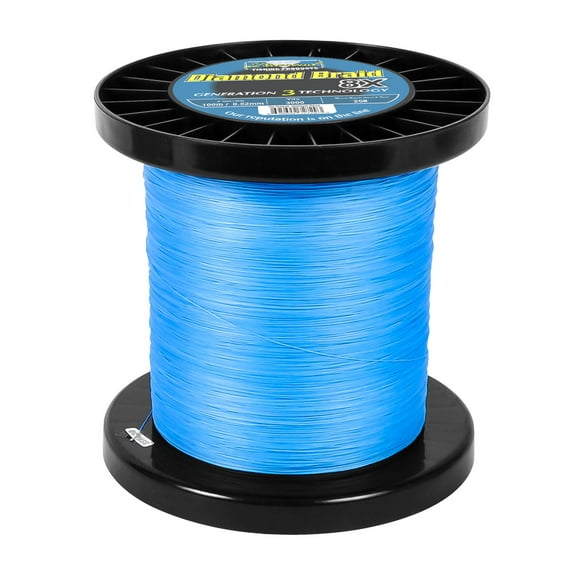 Diamond Fishing Products Diamond Braid Generation III 8X 3000 Yards Blue, 20# Braided Line
