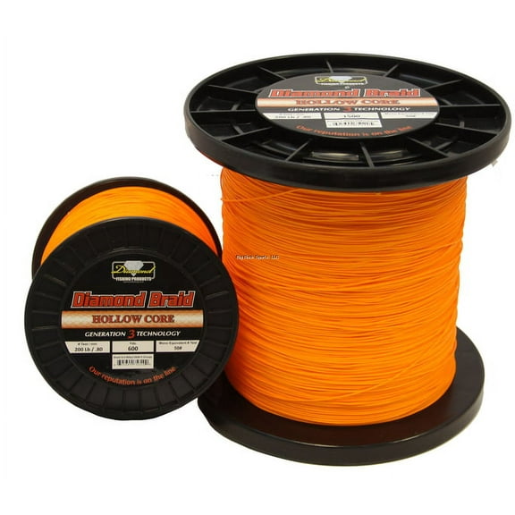 Momoi Diamond Braid Generation III Hollow Core, 150lb, 600yd, Orange