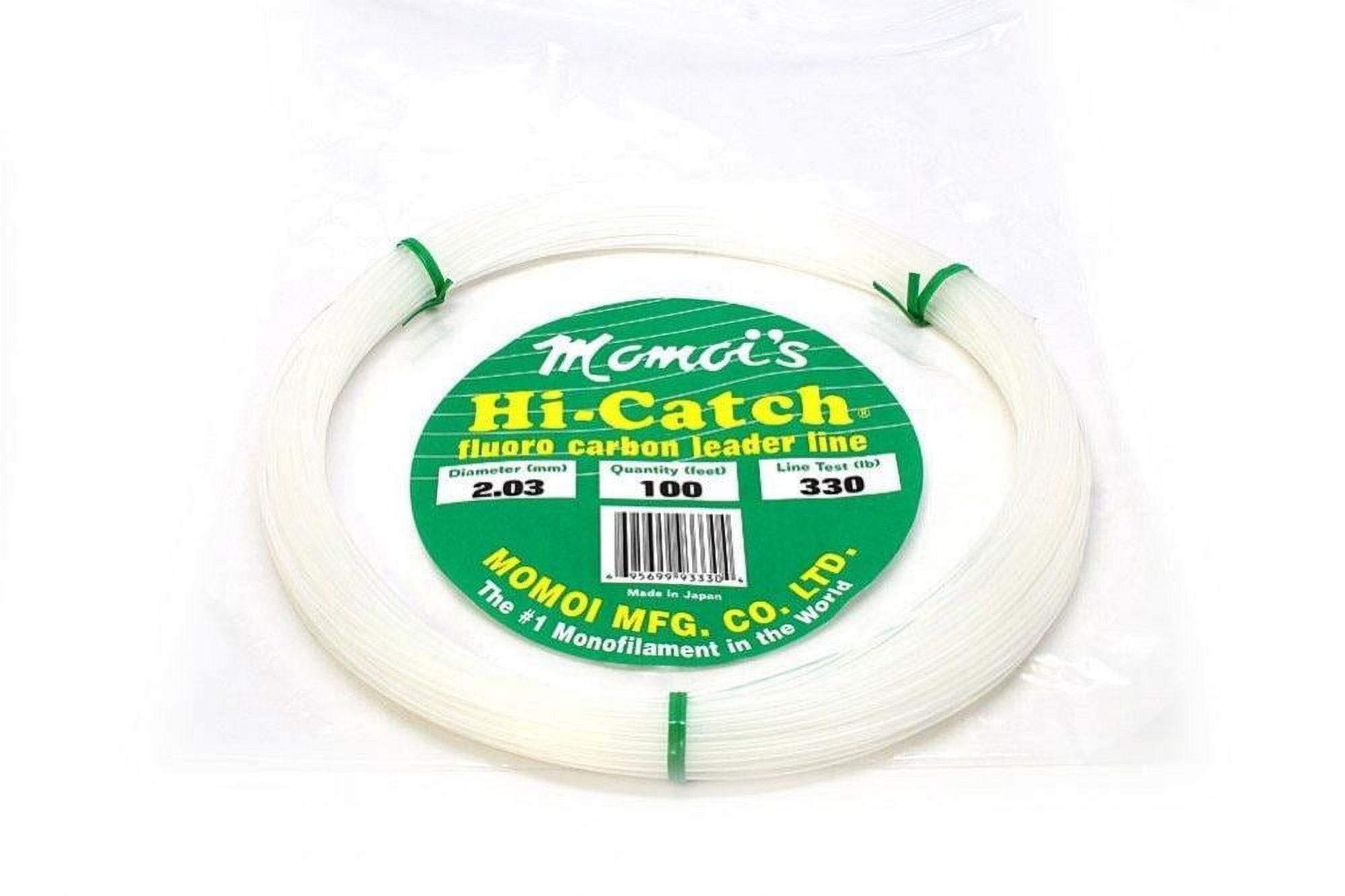 Momoi HI-CATCH Flourocarbon 100 Feet 440# Fluorocarbon Leader