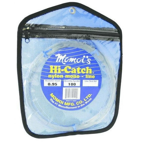 Momoi Hi-Catch Monofilament Leader 100yds Blue, 60# Line & Leader