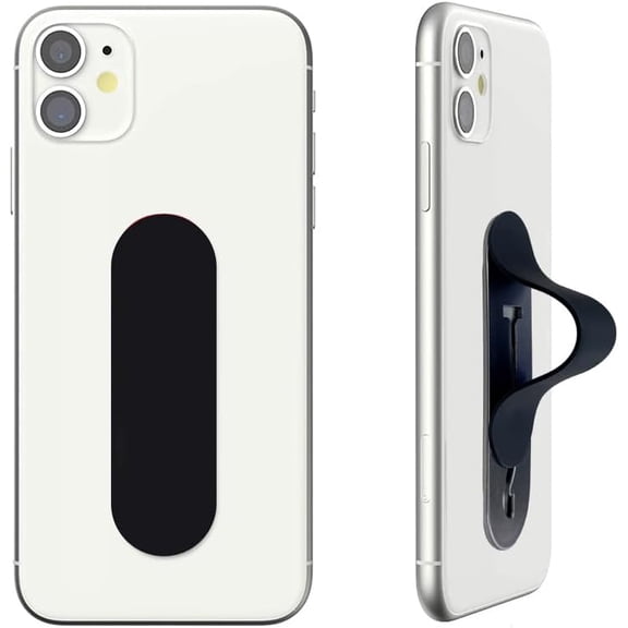 Momostick Flatstick, Cell Phone Finger Grip Strap Holder for Hand, Cell Phone Stand, New Slim Finger Loop Selfie Grip Compatible with Most Smartphones