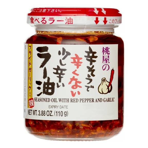 Momoya Chili Oil with Fried Garlic 3.88 oz (110 g)