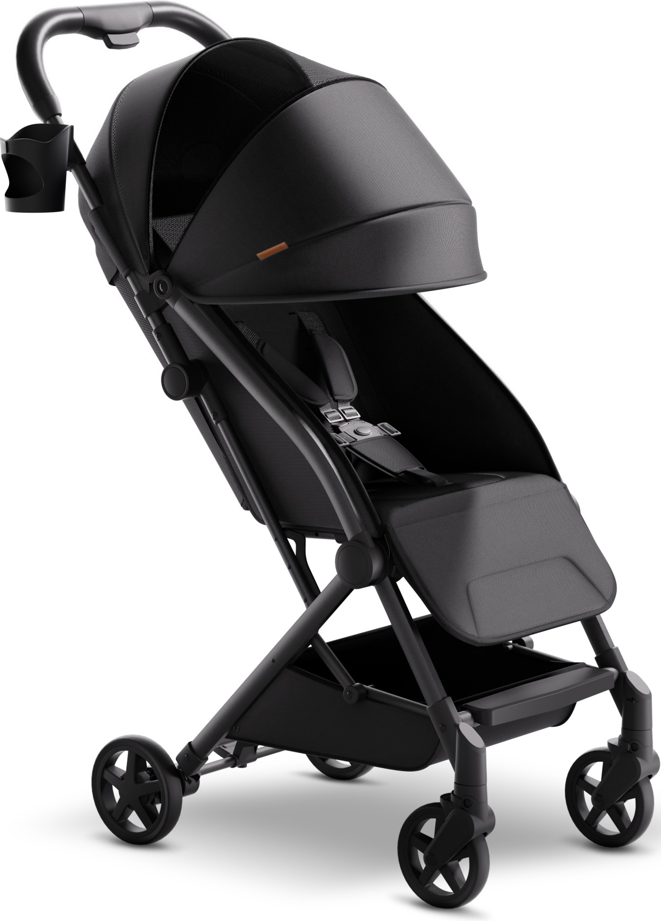 Mompush Lightweight Baby Stroller, Compact Stroller for Airplane Travel, Black, 14.2 lb, Unisex - image 1 of 11