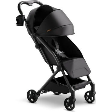 Mompush Lightweight Baby Stroller, Compact Stroller for Airplane Travel, Black, 14.2 lb, Unisex