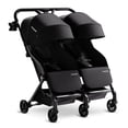thumbnail image 1 of Mompush Lithe Double Stroller with Two Large Individual Side by Side Recline Seat, Black, 24.5LB, Unisex, 1 of 9