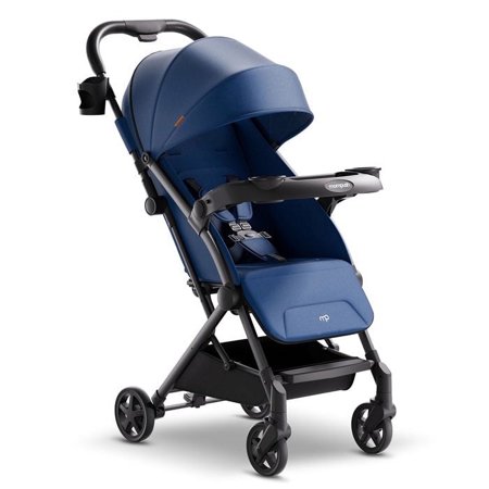 Mompush Lithe V2 Lightweight Stroller with Snack Tray, Ultra-Compact Fold, Airplane Ready