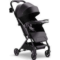 Mompush Lithe V2 Lightweight Stroller with Snack Tray, Newborn Nest Mode, Black, 17.3LB, Unisex