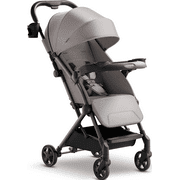 Mompush Lithe V2 Lightweight Stroller with Snack Tray, Newborn Nest Mode, Khaki, 17.3LB, Unisex