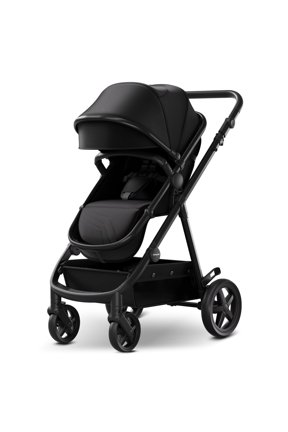 Meteor2, 2-in-1 Baby Stroller with Bassinet Mode, Adjustable Handle and Footrest, Black, 23.2LB, Unisex