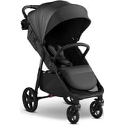 Mompush Nova Baby Stroller Adjustable & Foldable Standard Stroller, Black