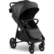 Mompush Nova Baby Stroller, Spacious Seat, Extra-Large UPF 50+ Canopy, Black, 22LB, Unisex