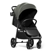 Mompush Nova Baby Stroller, Spacious Seat, Extra-Large UPF 50+ Canopy, Forest, 22LB, Unisex