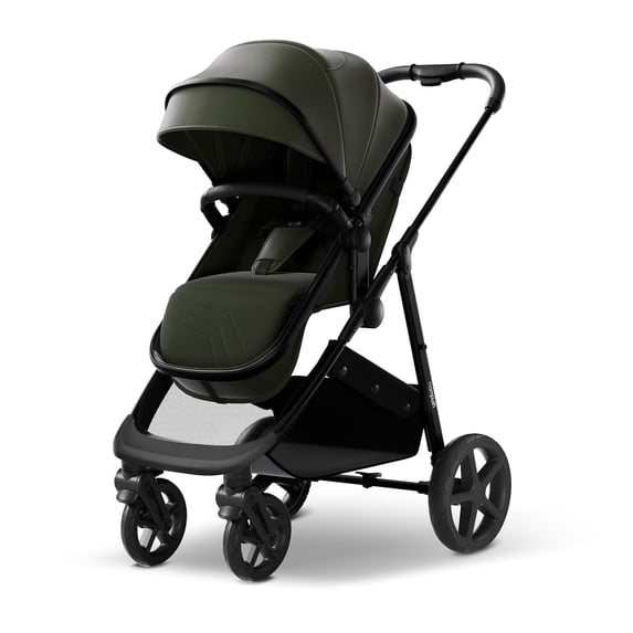 Mompush Wiz 2-in-1 Baby Stroller with Bassinet Mode, Reversible Seat and Large Canopy, Forest, 22.3LB, Unisex