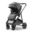 thumbnail image 1 of Mompush Wiz 2-in-1 Baby Stroller with Bassinet Mode, Reversible Seat and Large Canopy, Grey, 22.3LB, Unisex, 1 of 10