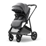 Mompush Wiz 2-in-1 Baby Stroller with Bassinet Mode, Reversible Seat and Large Canopy, Grey, 22.3LB, Unisex