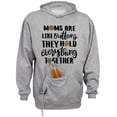 thumbnail image 1 of Moms Are Like Buttons Beer Holder Tailgate Hoodie Sweatshirt Unisex Large Oxford, 1 of 4