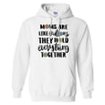 thumbnail image 1 of Moms Are Like Buttons Hoodie Sweatshirt Unisex Large White, 1 of 5