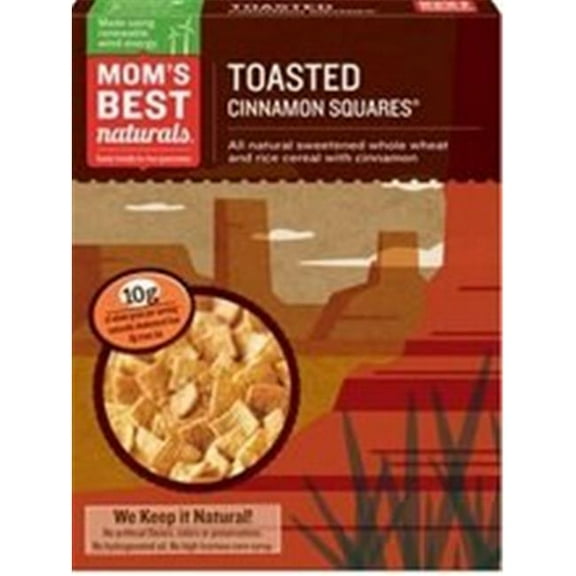 Moms Best Naturals  Moms Best Toasted Cinnamon Squares Cereal - -14x17.5oz
