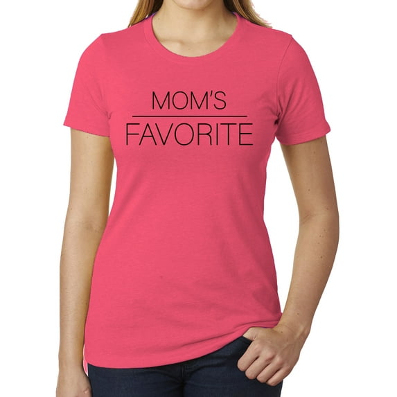 Moms Favorite Woman's Funny Graphic T-shirts, Sarcastic T-shirts for Women - Berry MH200WFUN S6 XS