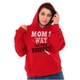 thumbnail image 1 of Moms Way or the Highway Funny Quote Women Plus Size Graphic Pullover Hoodie Brisco Brands 2X, 1 of 2