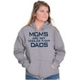 thumbnail image 1 of Moms are Way Cooler than Dads Funny Zip Hoodie Sweatshirt Women Brisco Brands S, 1 of 6