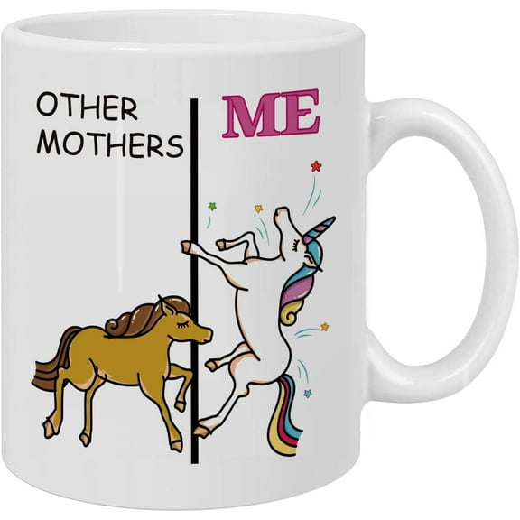 Other Moms vs Me Unicorn Coffee Mug - Other Mothers In Law Vs Me Unicorn Funny Mother's Day Mother-In-Law Kids for Christmas Birthday Novelty Coffee Mug
