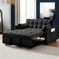 Momspeace Futon Modern Convertible Sleeper Sofa w/Pull-Out Sofa Bed Deals