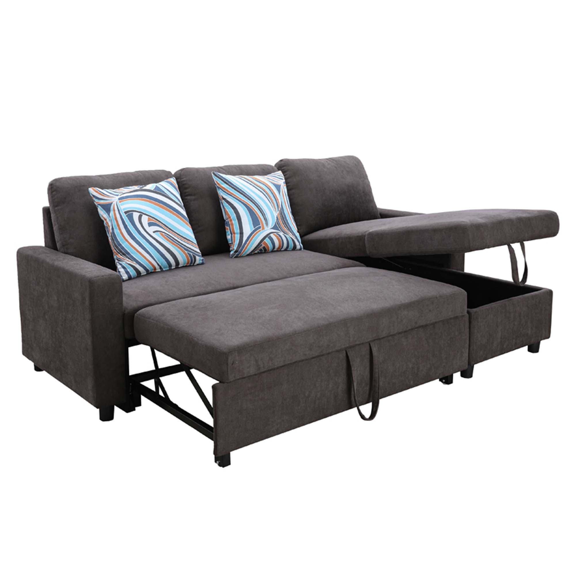 Soho Armless Sleeper Sofa Bed with Storage