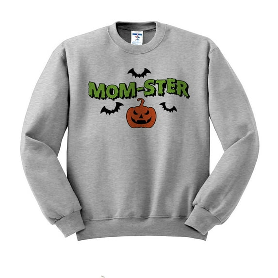 Momster Sweatshirt Unisex 3X-Large Grey