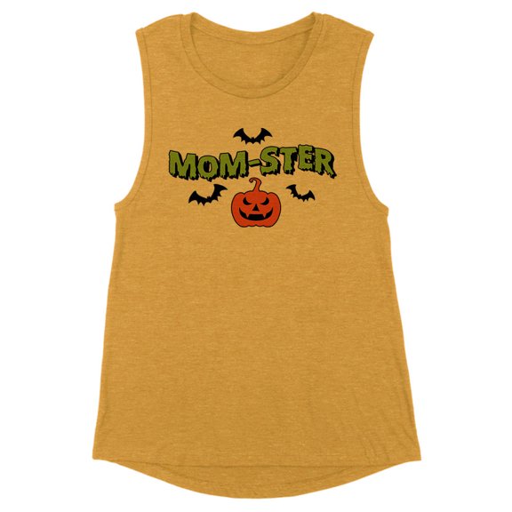 Momster Women's Muscle Tank Large Antique Gold