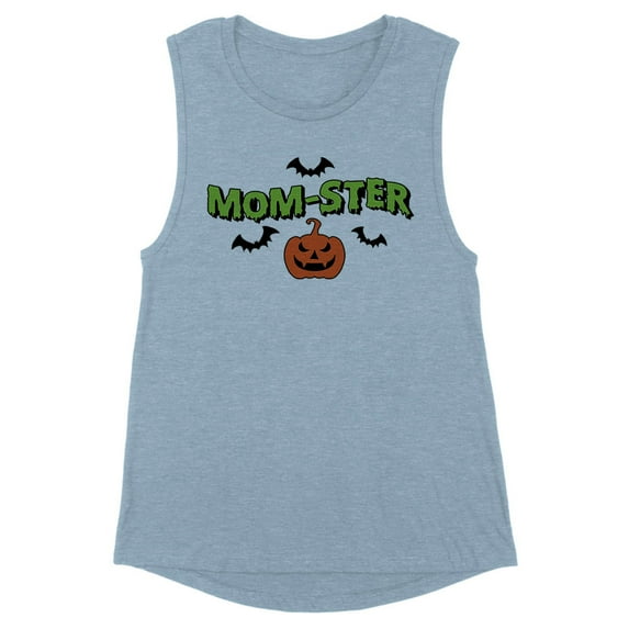 Momster Women's Muscle Tank X-Small Stonewash Denim