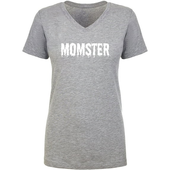 Momster Womens V-Neck T-Shirt